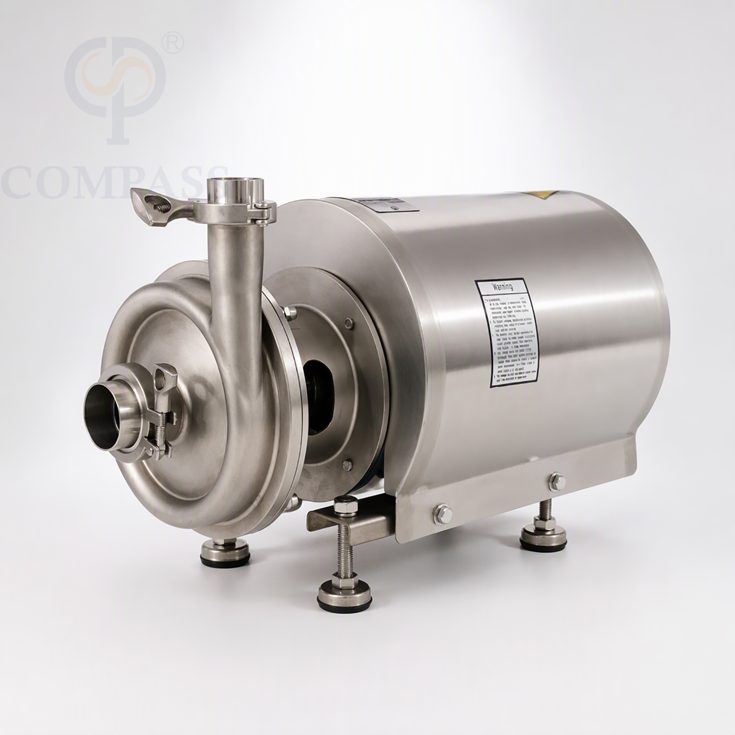 Bomba centrífuga elétrica higiênica sanitária KSCP-10T-24M-2.2KW SS304 OEM 415V com tampa de proteção do motor redondo