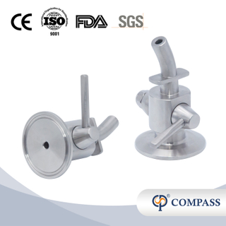 1/2 '12,7mm Manualmente TC Beer SS304 SS316L Válvulas de amostragem para indústria de bebidas