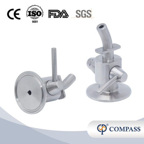 1/2 '12,7mm Manualmente TC Beer SS304 SS316L Válvulas de amostragem para indústria de bebidas