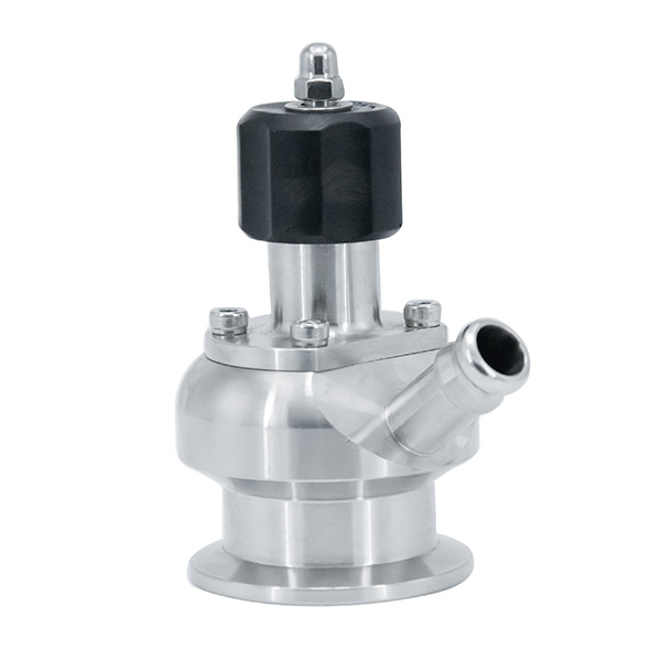 Válvula de amostragem de grau alimentar SGM com anel de vedação PTFE e porta de amostragem única