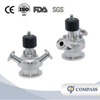 Válvula de amostragem avançada durável de higiene com PTFE e portas de amostragem dupla