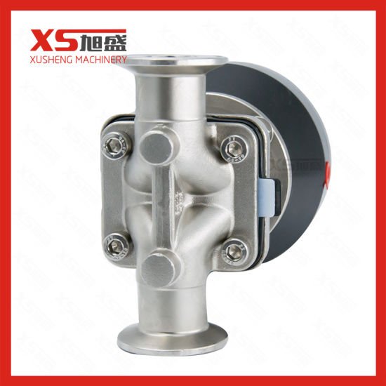 Válvula de diafragma pneumático de alta pureza SS316L de aço inoxidável