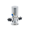 Válvulas de torneira de amostragem pneumática asséptica sanitária de aço inoxidável