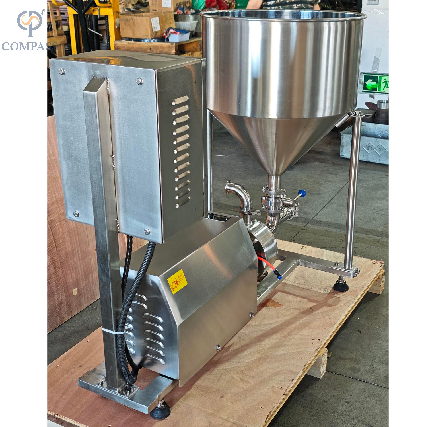  Motor de dispersão de alto cisalhamento do emulsificador do encanamento 1-120-4KW com armário de controle de VFD