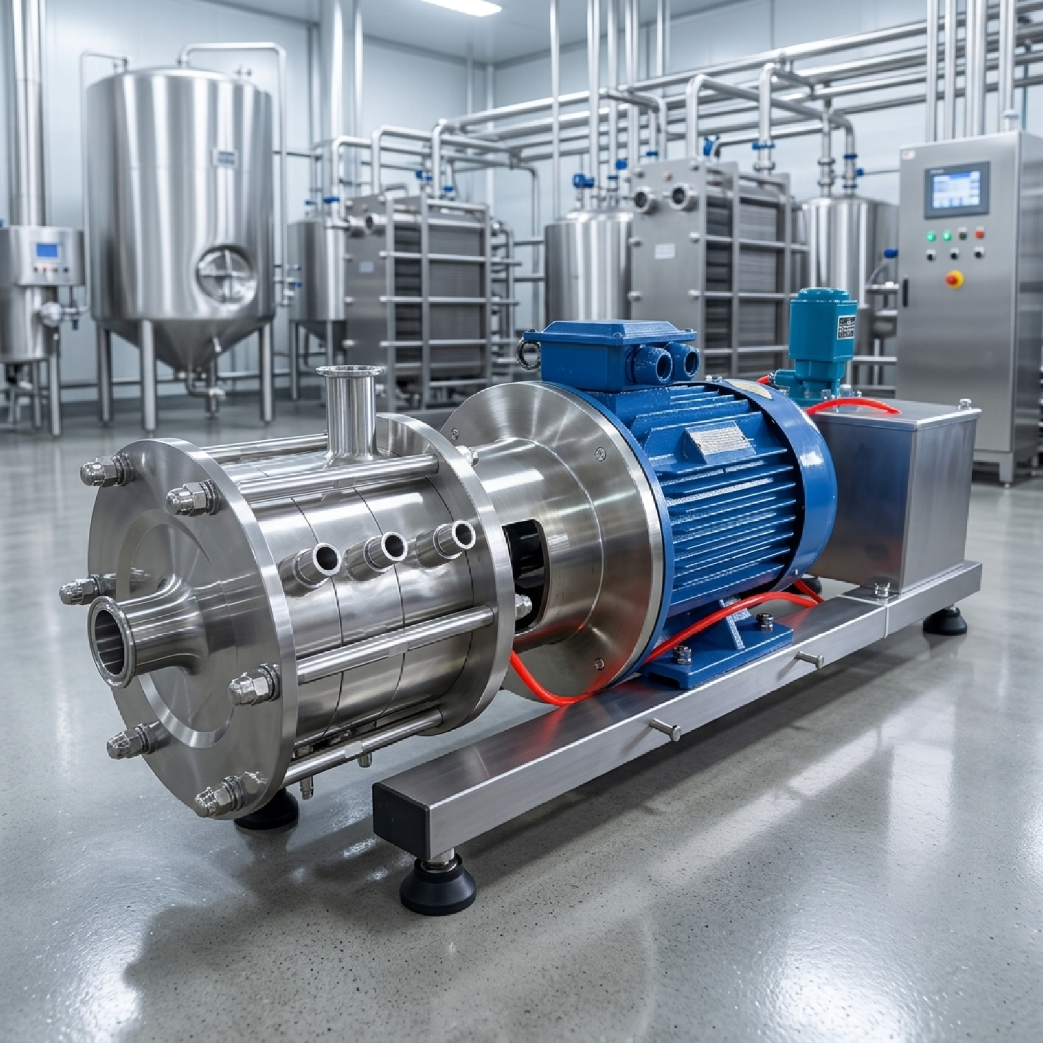 Bombas de emulsificação de três estágios de alta viscosidade de SS304 4KW com revestimento de aquecimento