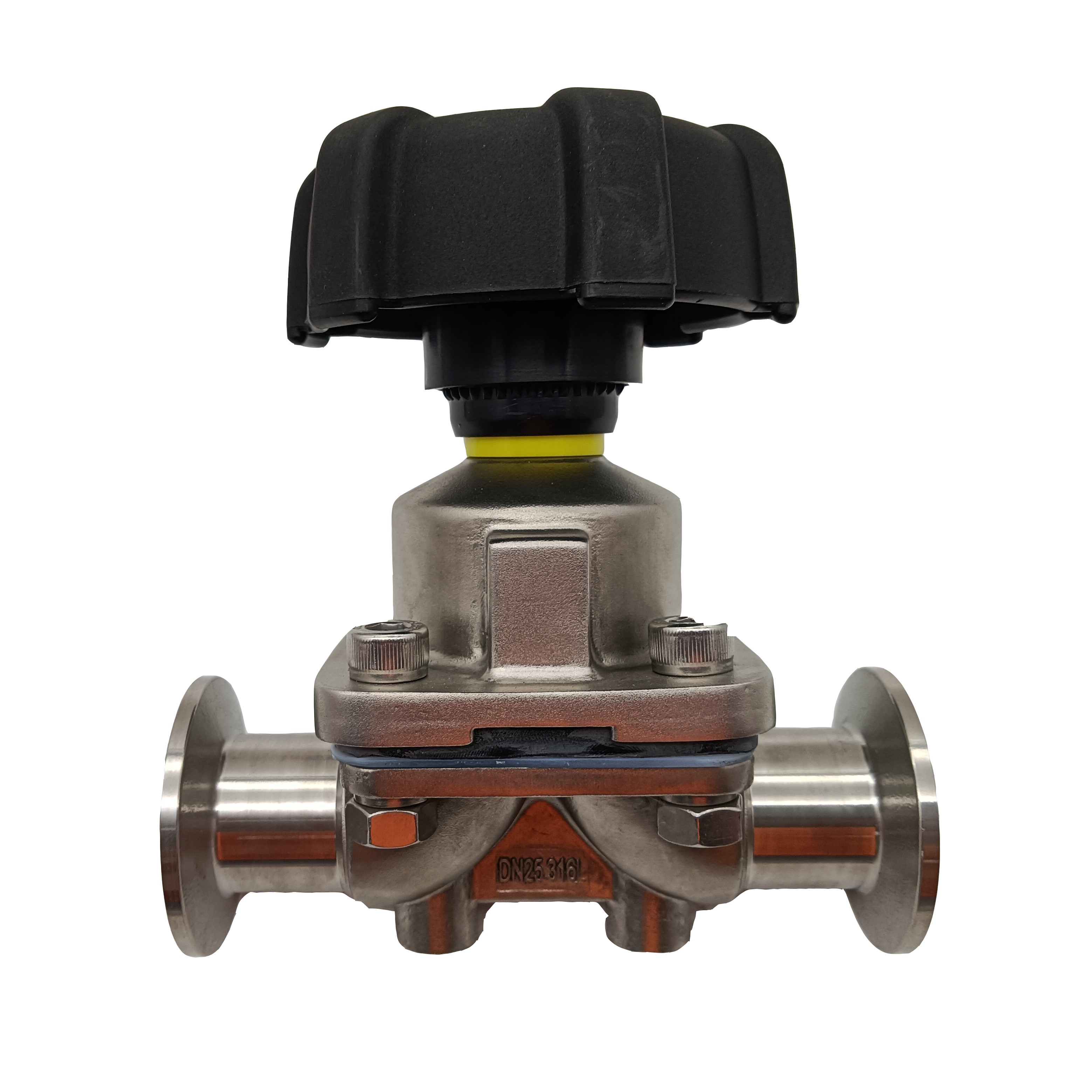 1/2 polegada de 12,7 mm de alta qualidade higiênica higiênica aço inoxidável SS304 SMS CLAMP DIAFRAGMA VÁLVULA