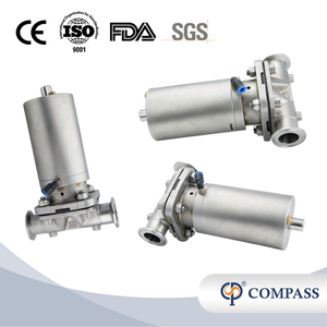 1/2 polegada de 12,7 mm de alta qualidade higiênica de aço inoxidável SS316L Pneumático SMS CLAMP DIAFRAGMA VAVLE 