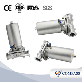 1/2 polegada de 12,7 mm de alta qualidade higiênica de aço inoxidável SS316L Pneumático SMS CLAMP DIAFRAGMA VAVLE 