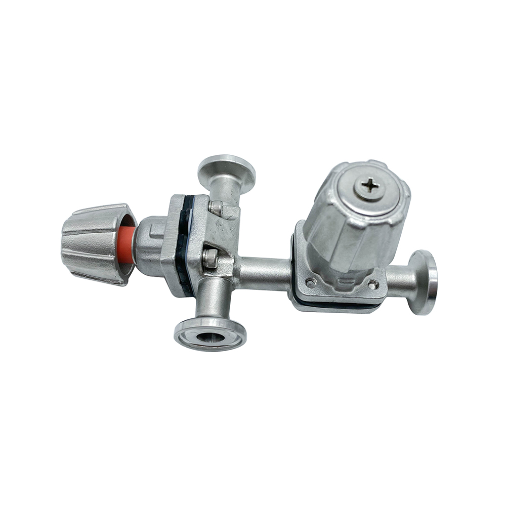 3/4 polegadas 19,05mm de alta qualidade higiênica aço inoxidável SS316L manual sms sms diafragma reta Vavle com alça de aço inoxidável