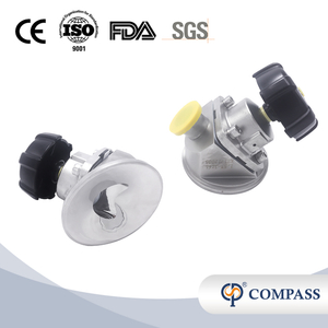 1 1/2 polegada de 38,1 mm de alta qualidade higiênica de aço inoxidável SS316L manual sms tanque de braçadeira diafragma vavle com alça de plástico