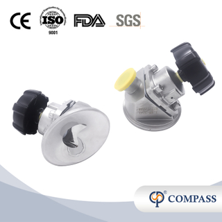 1 1/2 polegada de 38,1 mm de alta qualidade higiênica de aço inoxidável SS316L manual sms tanque de braçadeira diafragma vavle com alça de plástico