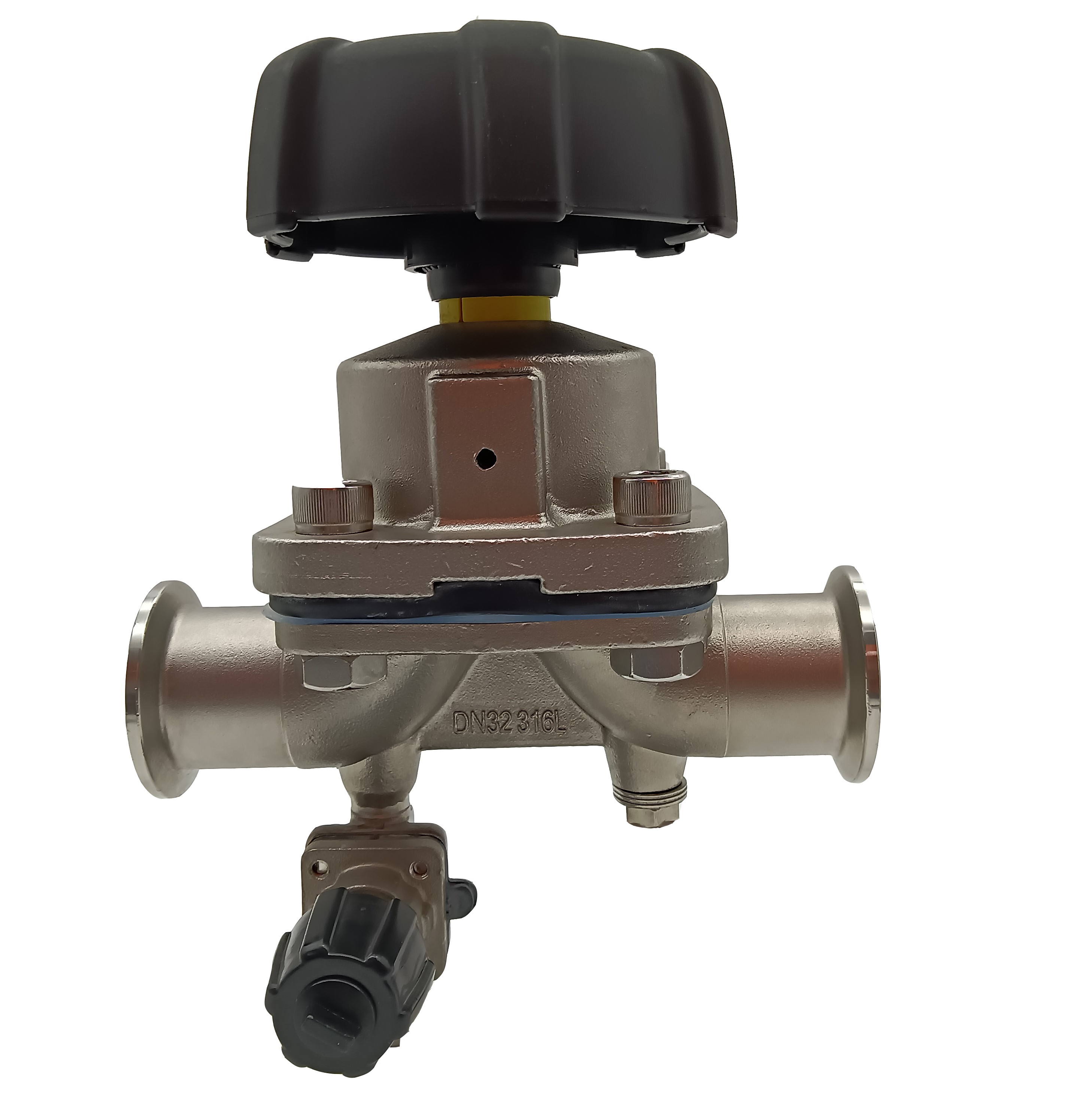1/2 polegada de 12,7 mm de alta qualidade higiênica de aço inoxidável SS316L SMS CLAMP DIAFRAGMA EM