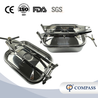 AÇO INOXIDÁVEL SS304 MANWAYS RETANGULARES EXTERIORES COM UM BRAÇO INTERSECTANTE