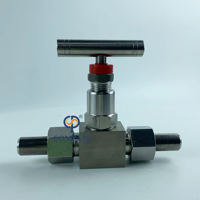 Válvula de agulha soldada topo de alta pressão rosqueada de aço inoxidável BSP do NPT