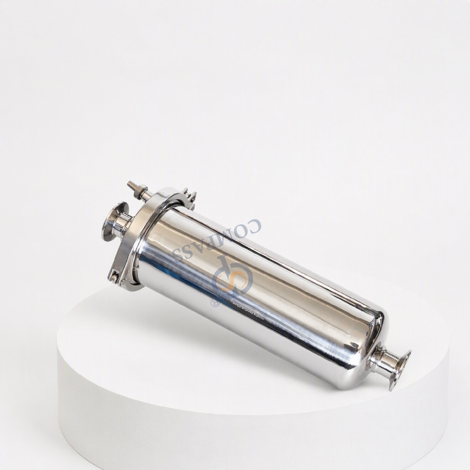 Filtro Inline de DN25 SS304 TC com válvulas de exaustão e elemento de filtro de 0.22um PTFE