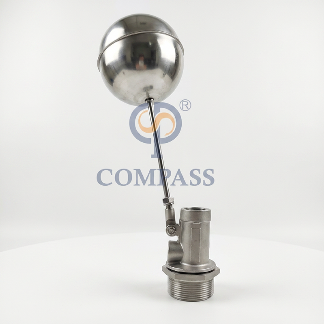 SS304 250MM tamanho de bola BSP extremidade roscada masculina 2 polegadas válvula de esfera flutuante DN50 para o tanque