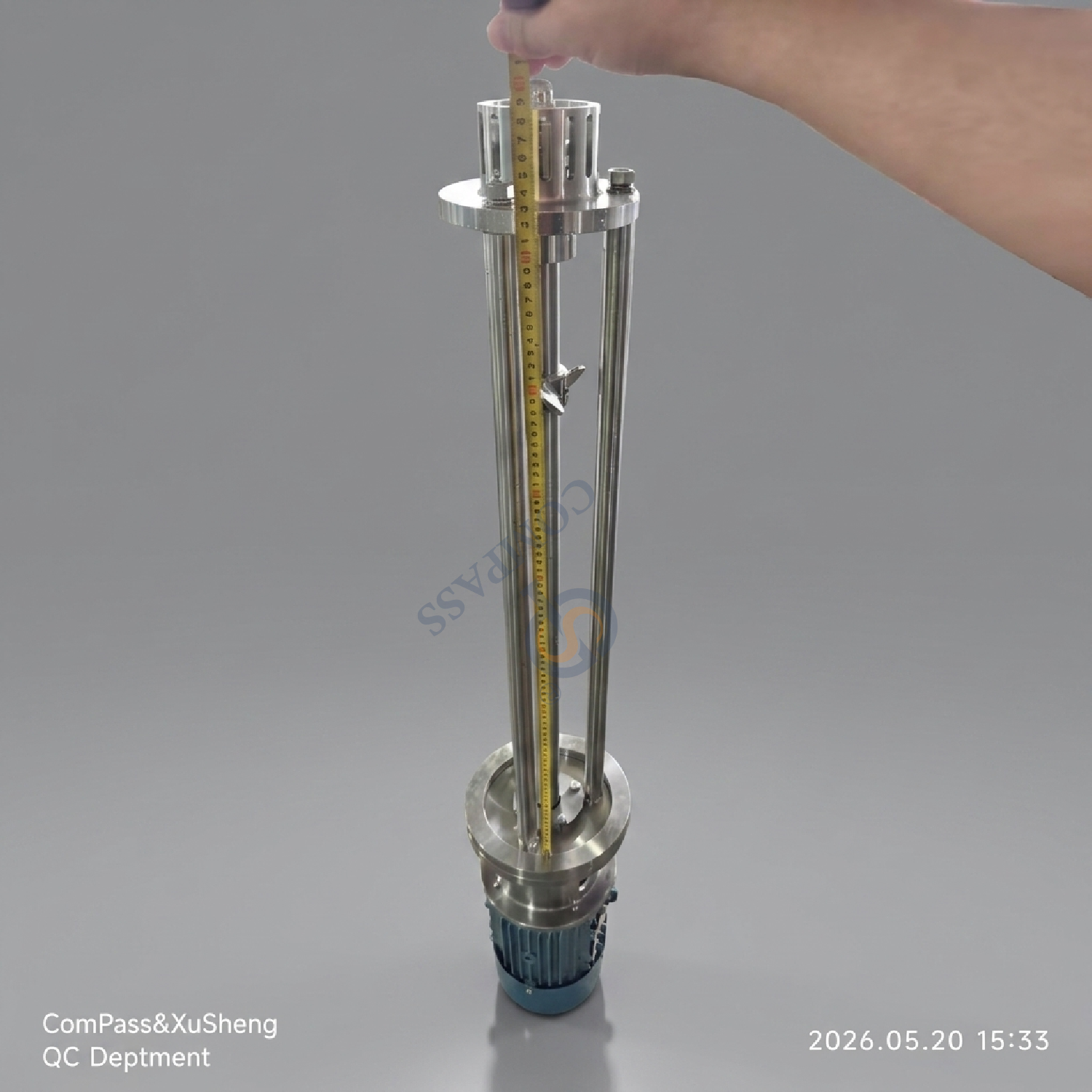 Emulsionante de dispersão de alto cisalhamento intermitente de SS316L 2.2KW para pigmentos de mistura