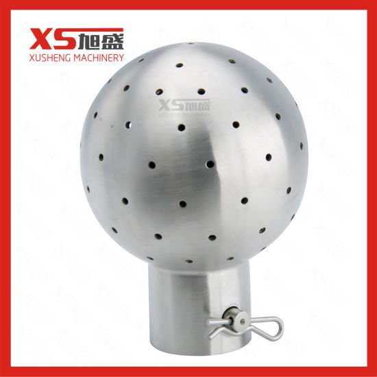 Parafuso CIP higiênico de aço inoxidável 360 graus termina bola de limpeza estática