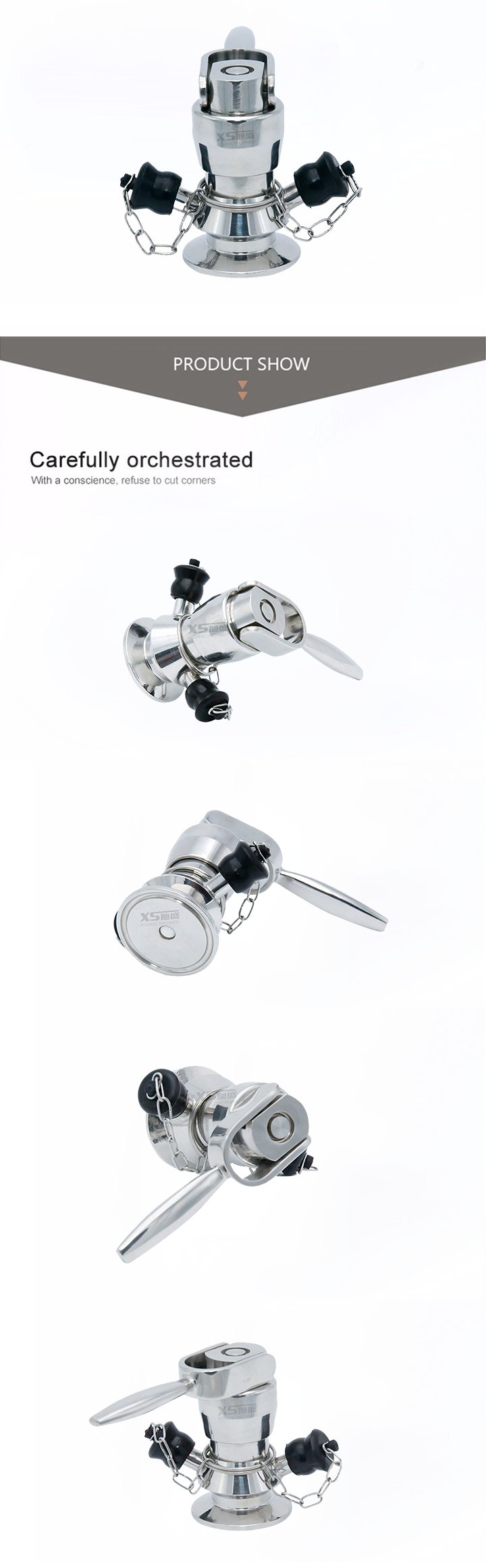 V&aacute;lvula de amostra de reposi&ccedil;&atilde;o autom&aacute;tica ass&eacute;ptica de a&ccedil;o inoxid&aacute;vel