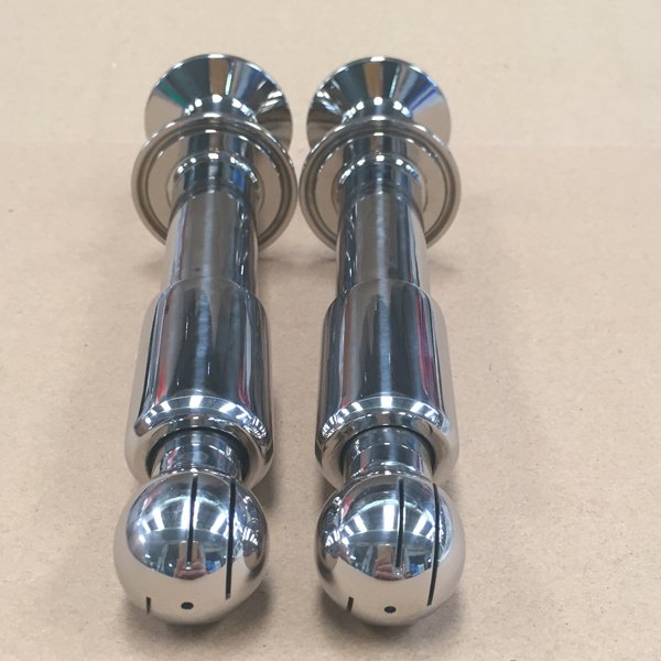 Bra&ccedil;adeira dupla cabe&ccedil;a de pulveriza&ccedil;&atilde;o rotativa para sistemas CIP