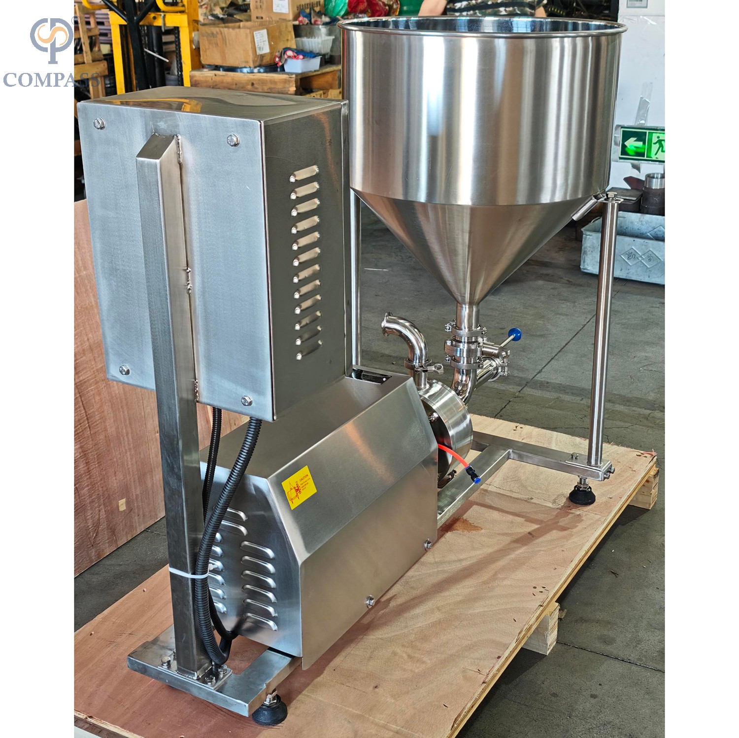  Motor de dispersão de alto cisalhamento do emulsificador do encanamento 1-120-4KW com armário de controle de VFD