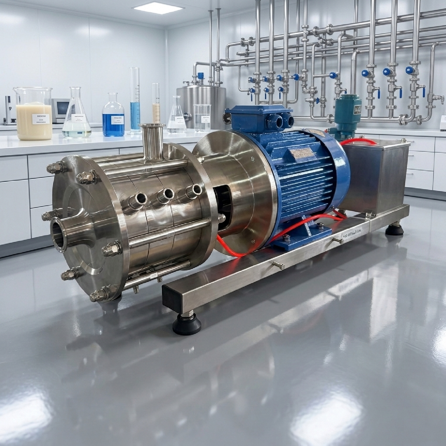 Bombas de emulsificação de três estágios de alta viscosidade de SS304 4KW com revestimento de aquecimento