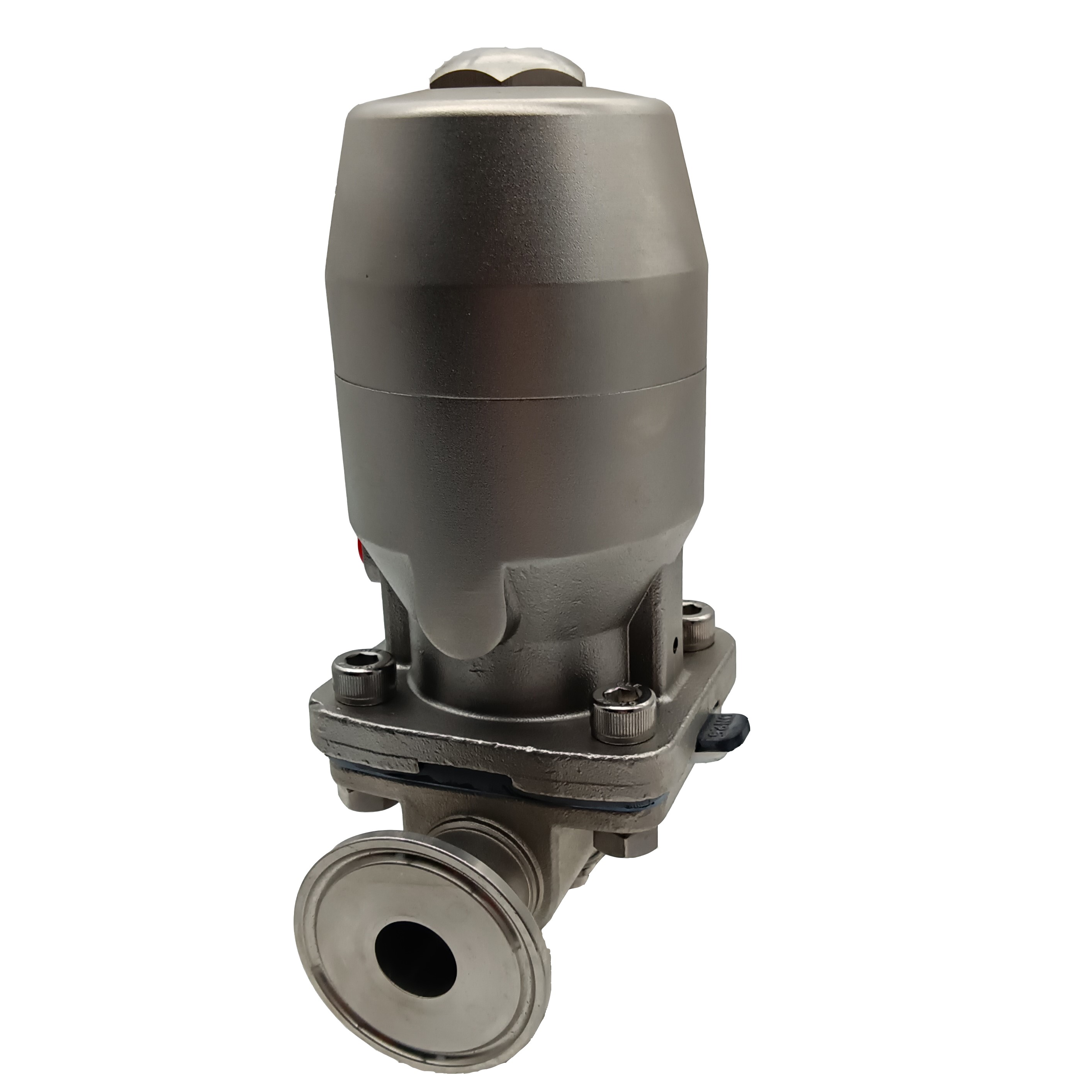 1/2 polegada de 12,7 mm de alta qualidade higiênica higiênica aço inoxidável SS316L pinça pneumática sms diafragma de três vias 