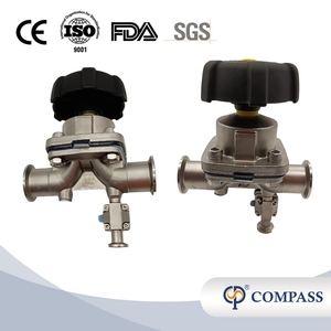 1/2 polegada de 12,7 mm de alta qualidade higiênica de aço inoxidável SS316L SMS CLAMP DIAFRAGMA EM
