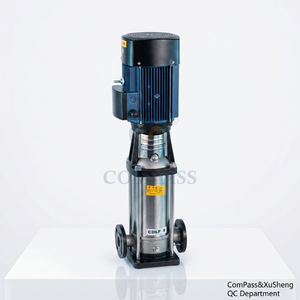 4kw CDLF8-100 Aço inoxidável sanitário SS304 4000 litros/hora PN25 Extremidade do flange Bomba centrífuga vertical multiestágio com bom preço