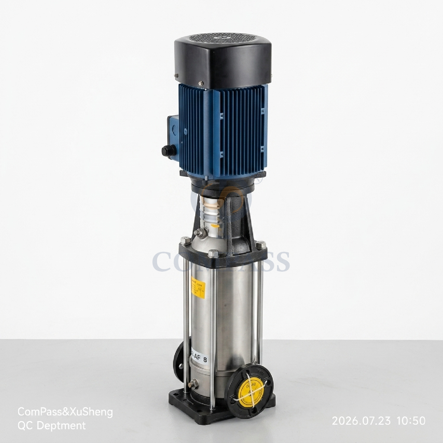 4kw CDLF8-100 Aço inoxidável sanitário SS304 4000 litros/hora PN25 Extremidade do flange Bomba centrífuga vertical multiestágio com bom preço