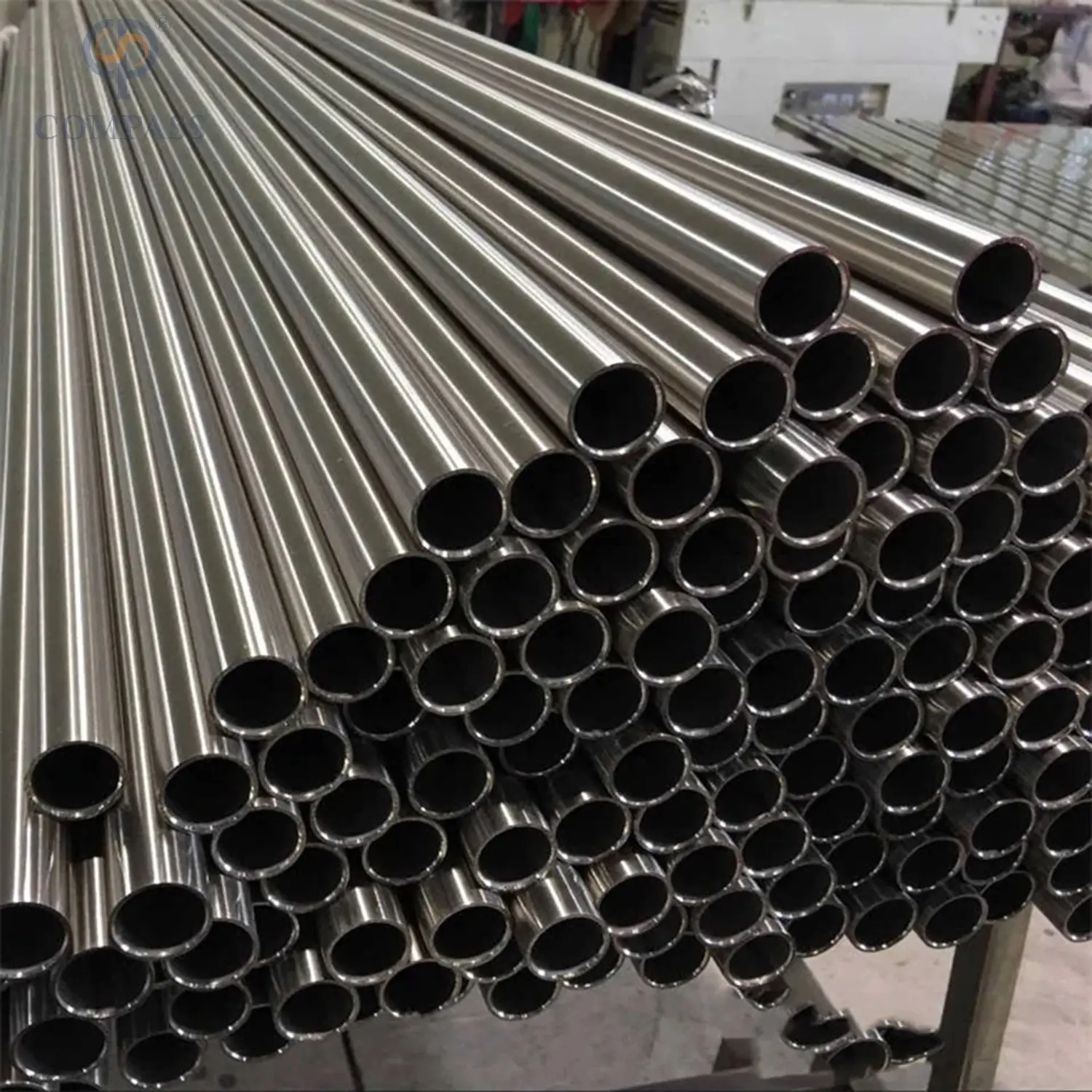 Preço por atacado Fábrica de aço inoxidável SS304 SMS 254mmx2mm higiênico higiênico redondo tubo de costura com espelho