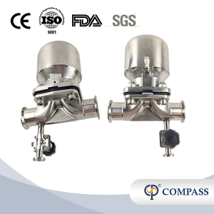 38,1mm × 1/2 'SS316L Pneumatic SMS CLAMP DIAFRAGMA VÁLVULA