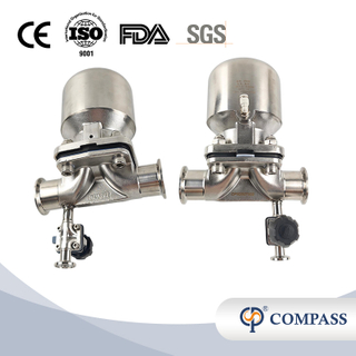 38,1mm × 1/2 'SS316L Pneumatic SMS CLAMP DIAFRAGMA VÁLVULA