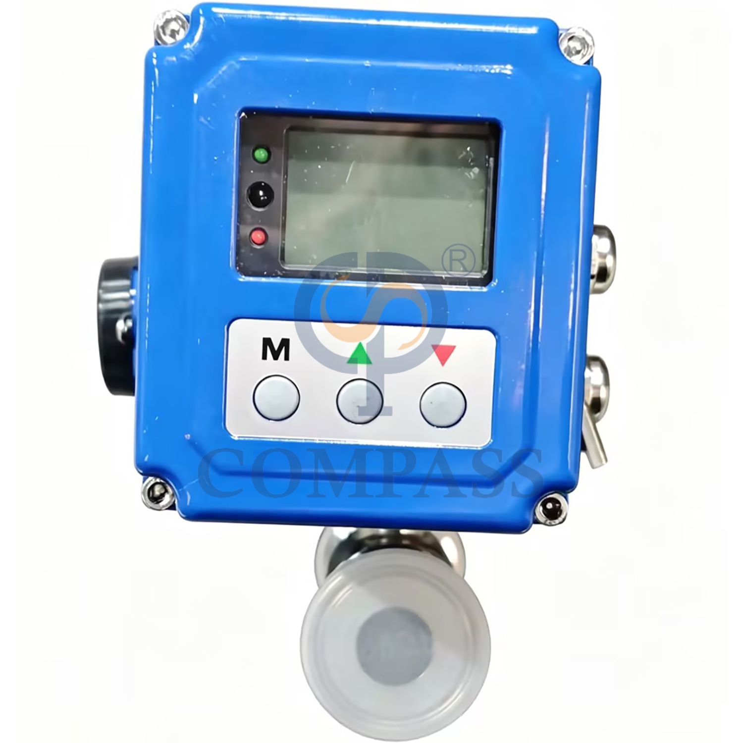 Válvula de esfera elétrica sanitária de aço inoxidável de média pressão SS3041Inch braçadeira válvulas de esfera reta com cabeça elétrica e painel de 220 VDC