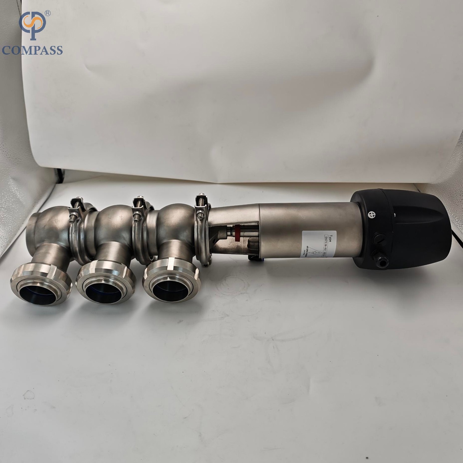 VÁLVULA DESVIADORA DE UNIÃO PNEUMÁTICA TIPO SS316L 111 (NC)