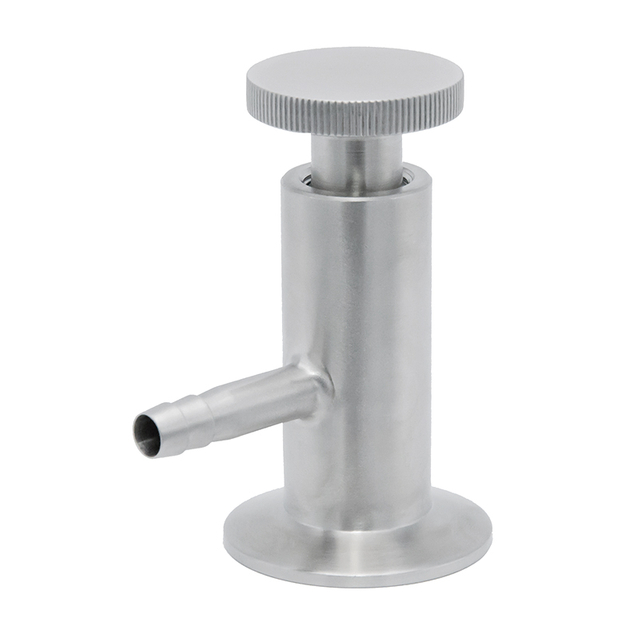 Matte Ordinary Tri aperto manualmente SS304 SS316L Válvulas de amostragem para cerveja