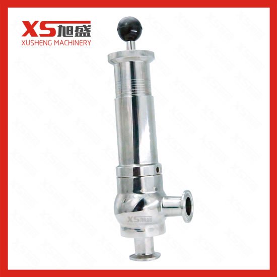 Válvula de liberação de pressão de grampo sanitário de aço inoxidável
