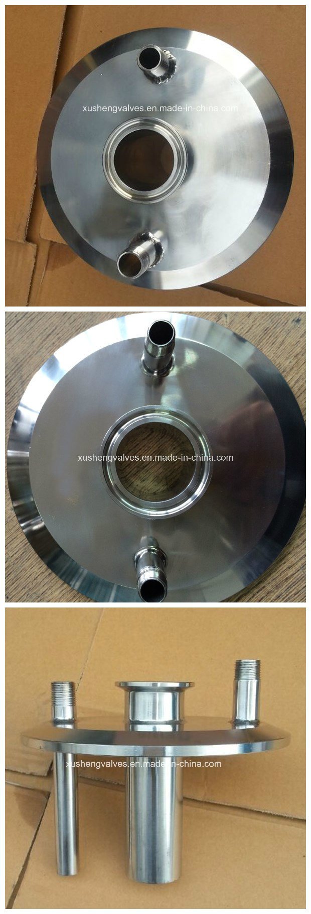 SS304 SS304 tri bra&ccedil;adeira final tampa 6