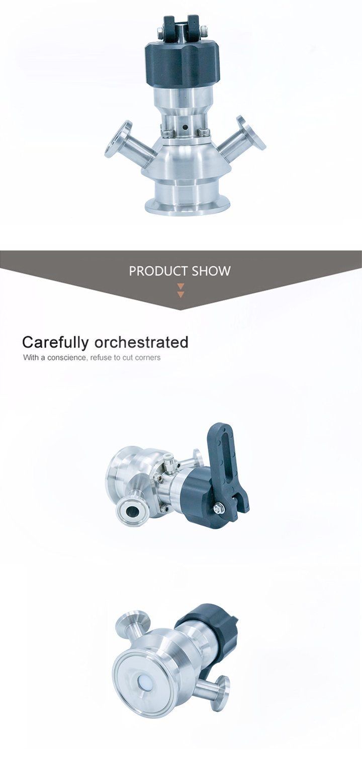 A&ccedil;o inoxid&aacute;vel SS316L Manual Pneumatic Aseptic Valves de amostragem