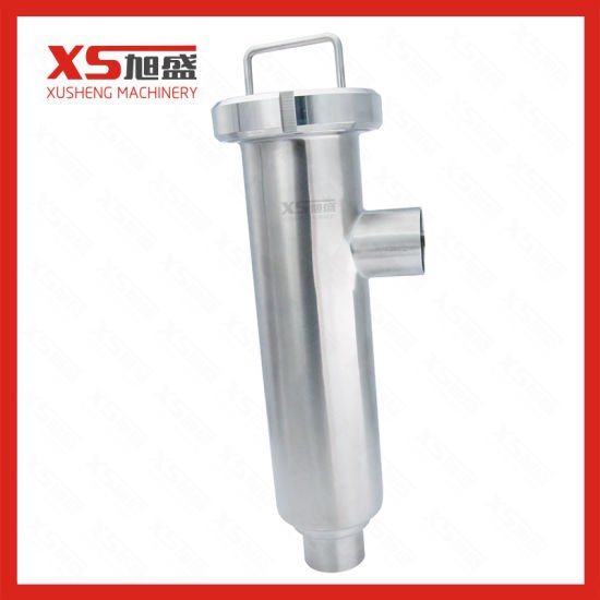 Filtro higiênico tipo ângulo de fixação de aço inoxidável 316L