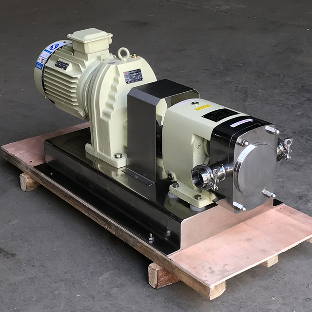 Bomba de rotor de lóbulo do tipo de frequência de aço inoxidável sanitário