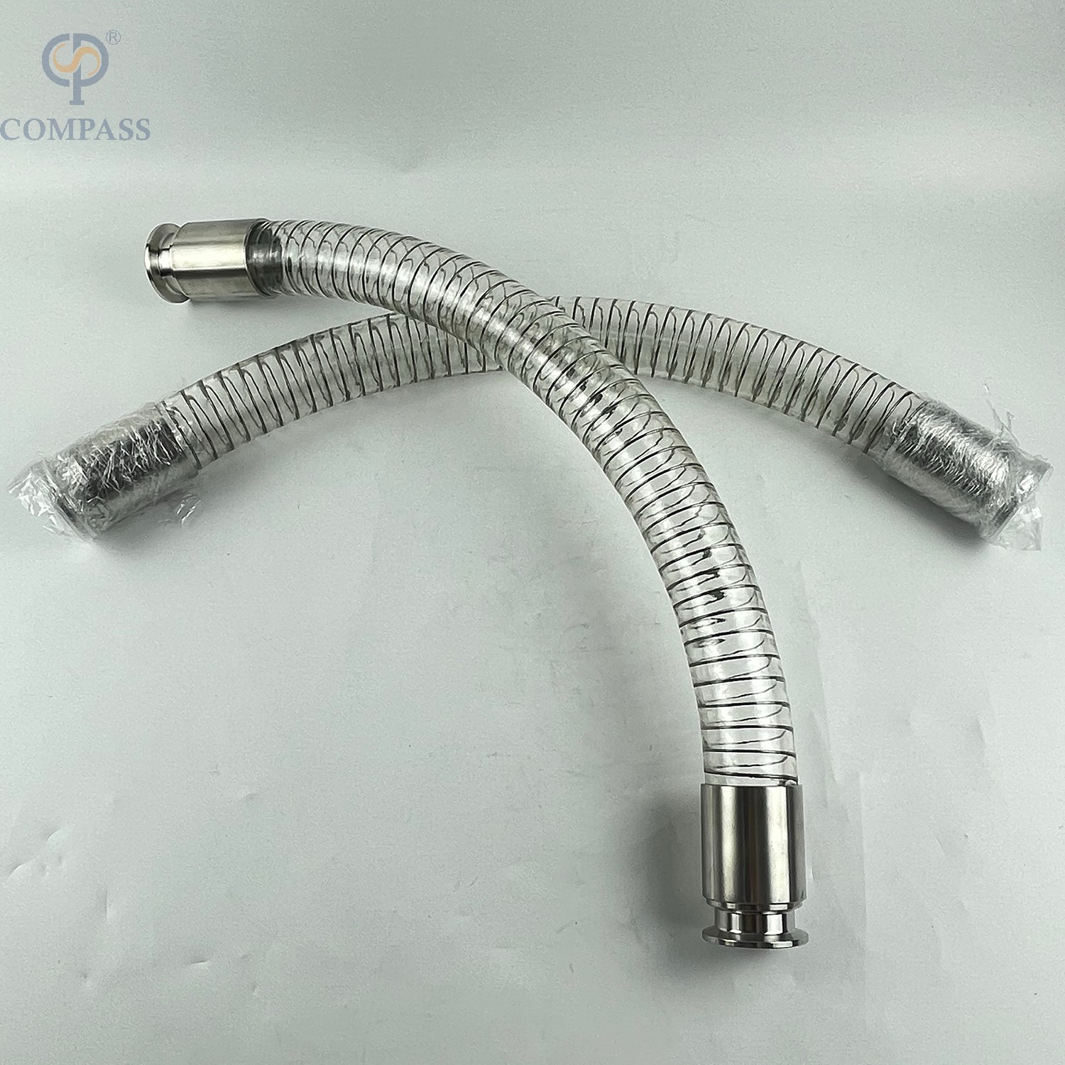 MANGUEIRA ESPIRAL TRANSPARENTE DE GRAU ALIMENTAR SANITÁRIO DE 1,5 POLEGADAS -24 POLEGADAS