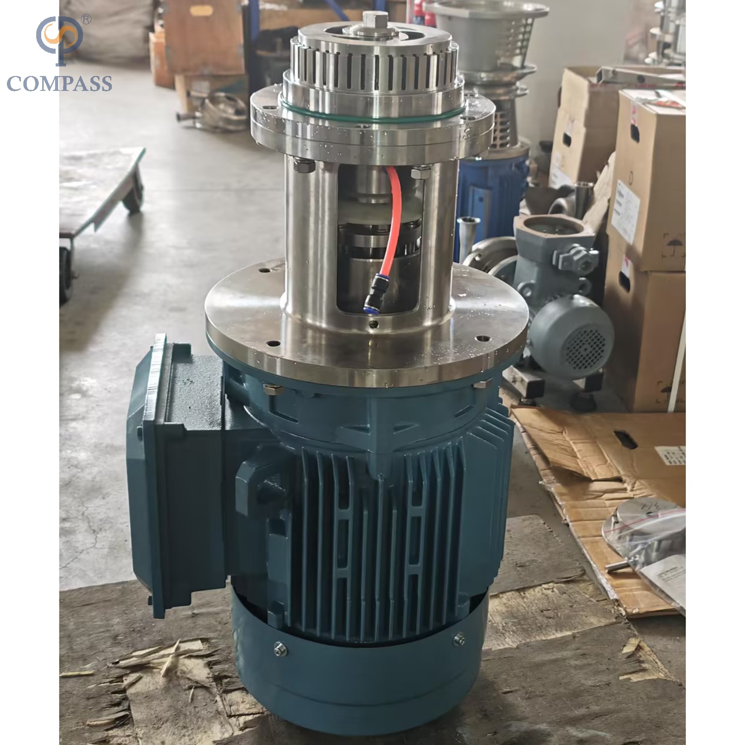 MÁQUINA EMULSIFICADORA HOMOGÊNEA TIPO CHALEIRA SANITÁRIA TRH-1-160-11KW