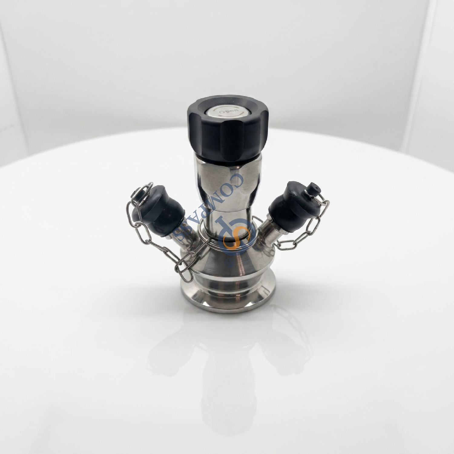 Válvula de amostragem de aperto de microbiologia SS316L DN10 TC25.2MM com junta de silicone