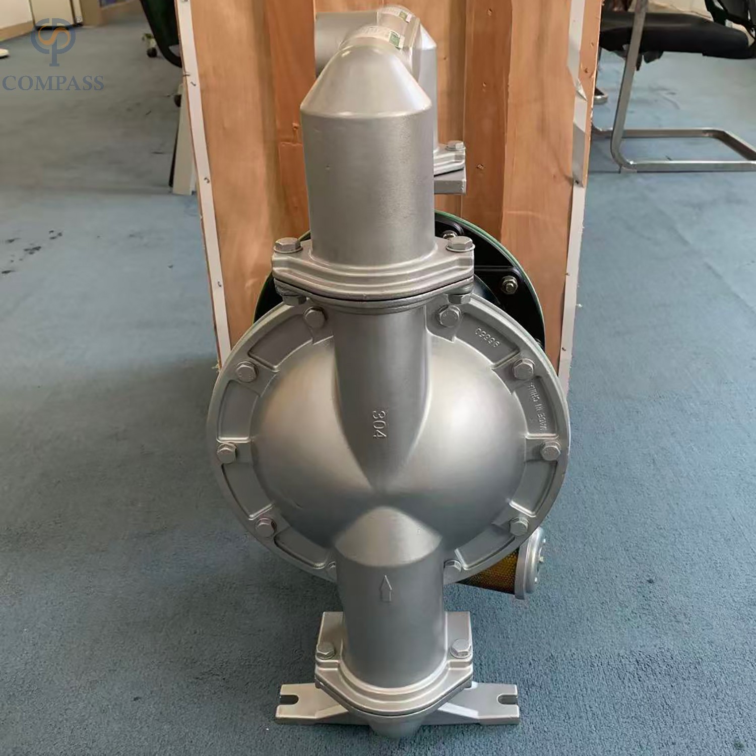 BOMBA DE DIAFRAGMA DUPLA PNEUMÁTICA SS304