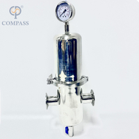 alojamento de filtro do vapor da braçadeira de 0.2um SS316L TC50.5MM com PTFE dentro do elemento