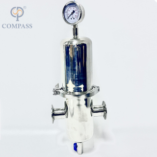 alojamento de filtro do vapor da braçadeira de 0.2um SS316L TC50.5MM com PTFE dentro do elemento