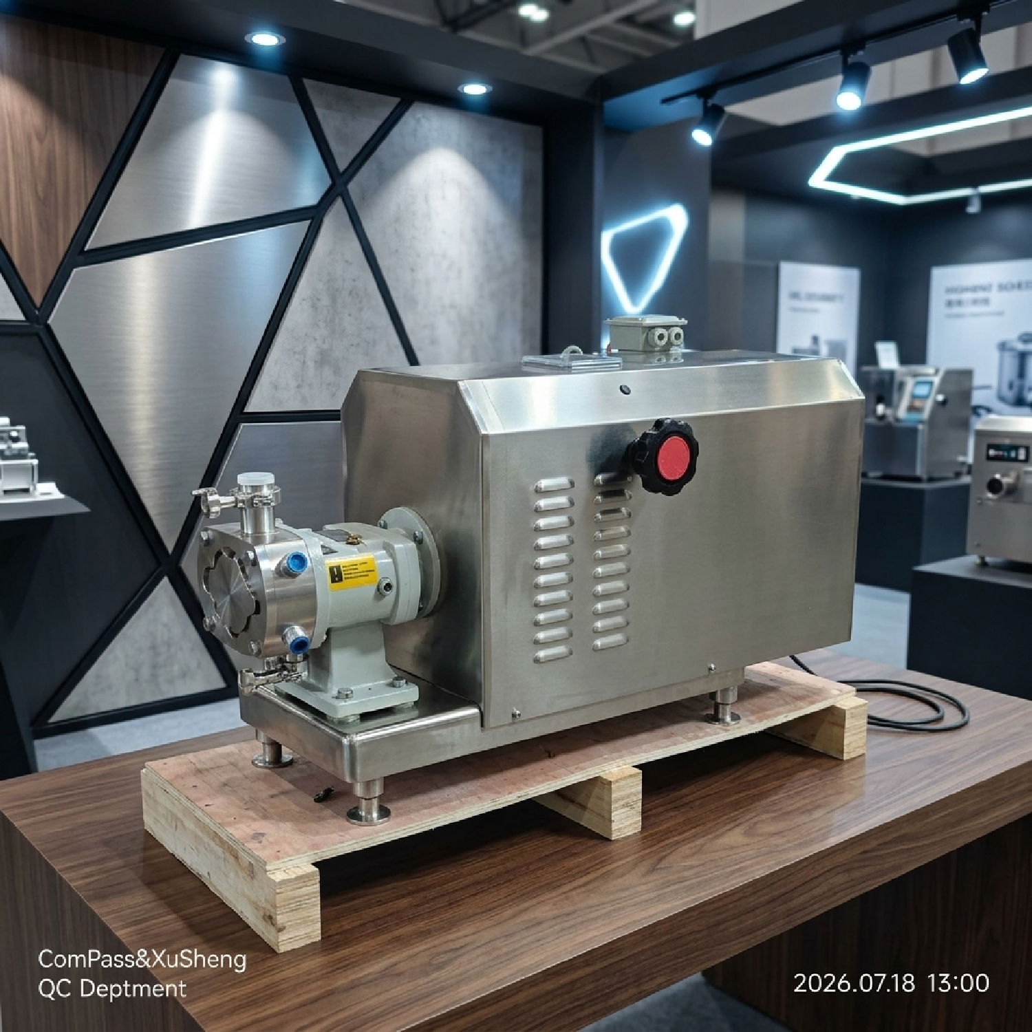 SS316L 3600L 2,2 KW Rotor Tri Lóbulo Variador Stepless Bomba de Lóbulo com Cabeça de Isolamento