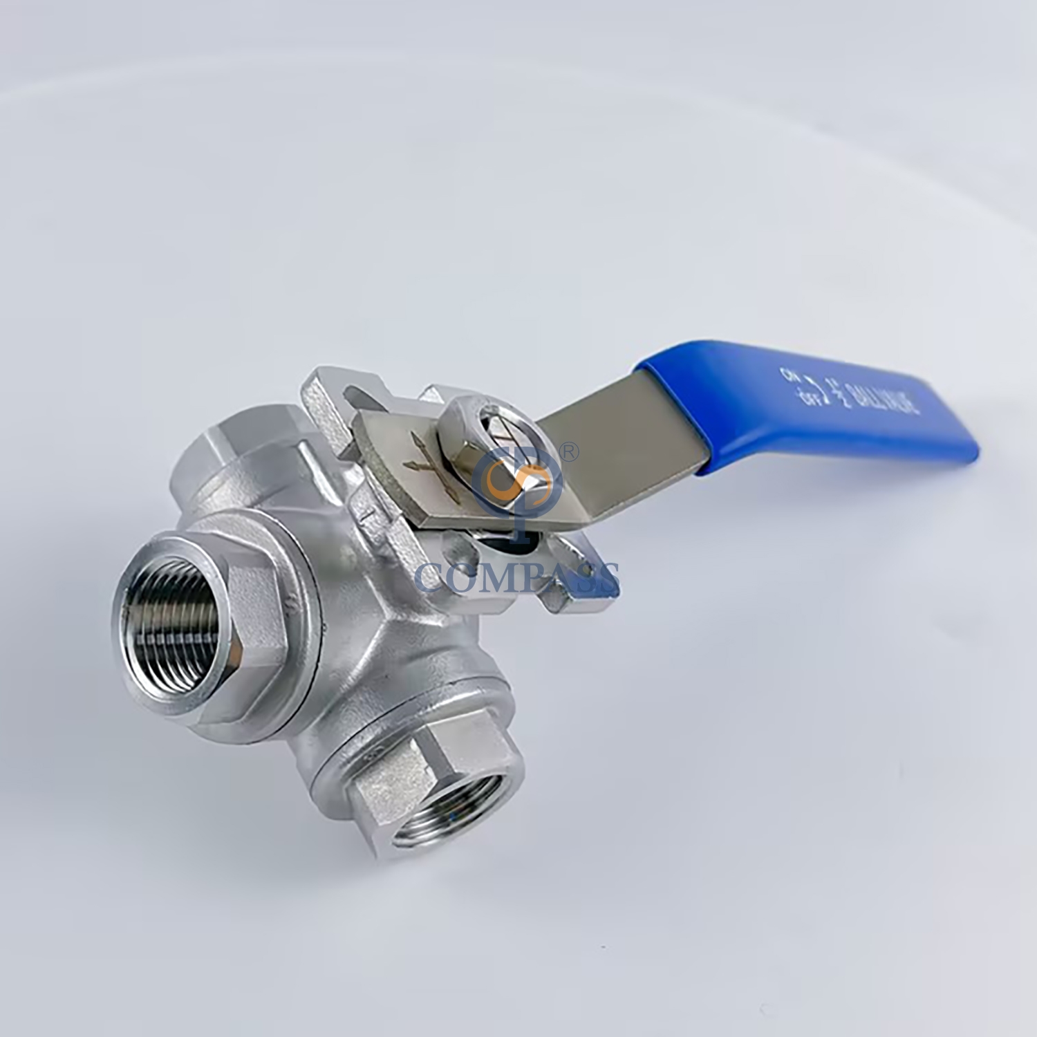 Válvula de bola industrial da linha fêmea PN16 SS304 DN15 do porto NPT da categoria T