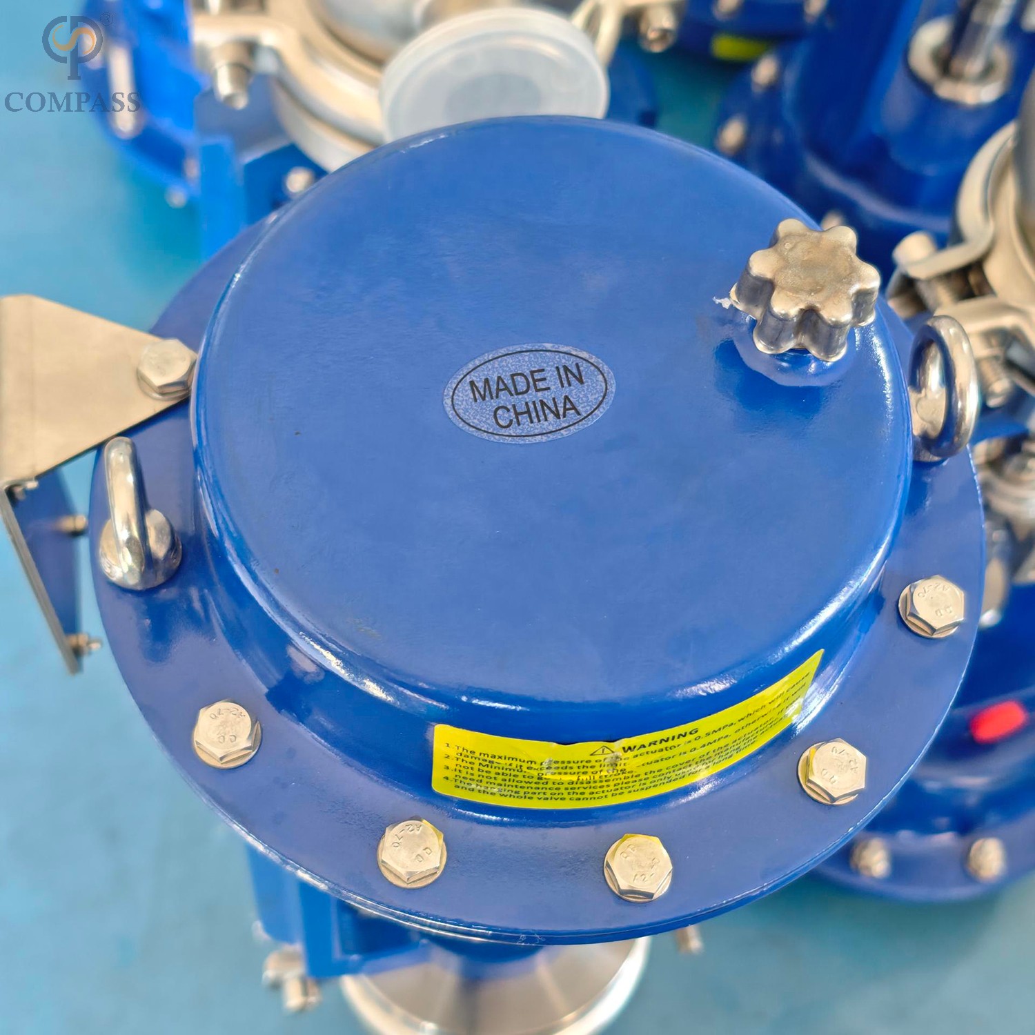 25,4mm-mt1 SS316L Válvula de fluxo de diafragma eletro-pneumático de TC sem posicionador sem posicionador